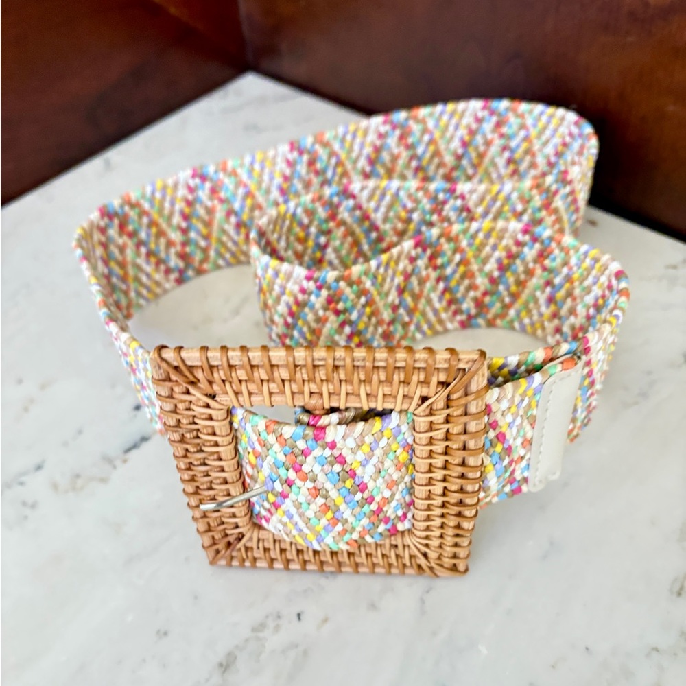 Rattan belt large | colorful